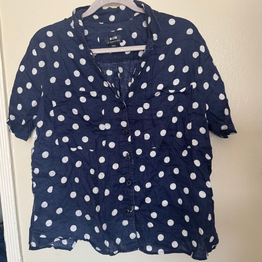 Anthropologie Maeve Linen Blouse
